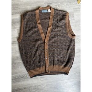 Kenneth Roberts Sweater Vest Mens‎ XL  Wool Blend Made in Italy